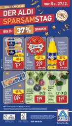 Gazetka promocyjna Aldi Nord - Von Montag - Gazetka - ważna od 27.12 do 27.12.2025 - strona 27 - produkty: aldi, auto, baguette, Blüte, Brei, butter, dekoration, eis, elle, flasche, fleisch, frucht, fruchtsaft, gin, kulturtopf, LG, magazin, mars, Ofen, orangina, papier, pflanze, rama, saft, salz, sekt, steinofen, telefon, teller, Ti, tisch, topf, ZTE, zucker, zwiebel
