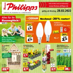 Gazetka promocyjna Thomas Philipps - Prospektwerbung - Gazetka - ważna od 05.03 do 05.03.2022 - strona 1 - produkty: bambus, Container, ente, heinz, Holz, käfer, Primeln, rosen, sekt, tee, Ti