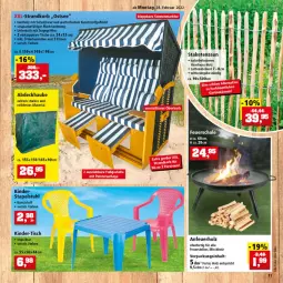 Gazetka promocyjna Thomas Philipps - Prospektwerbung - Gazetka - ważna od 05.03 do 05.03.2022 - strona 11 - produkty: abdeckhaube, Anfeuerholz, elle, ente, feuerschale, haselnuss, Holz, Kinder, kissen, korb, kunststoffgeflecht, latte, natur, ndk, nuss, Ofen, Ria, Schal, Schale, stapelstuhl, strandkorb, stuhl, tee, Ti, tisch, tragegriff