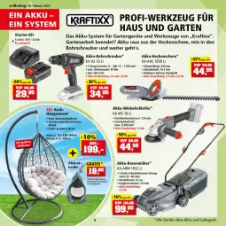 Gazetka promocyjna Thomas Philipps - Prospektwerbung - Gazetka - ważna od 05.03 do 05.03.2022 - strona 8 - produkty: akku, akku-bohrschrauber, akku-heckenschere, akku-rasenmäher, Akku-Winkelschleifer, angebot, Bohrschrauber, Brei, Garten, hängesessel, heckenschere, korb, kraft, kunststoffgeflecht, ladegerät, messer, ohne akku und ladegerät, rasen, rasenmäher, Schere, sessel, Ti, werkzeug, werkzeuge, Winkelschleifer