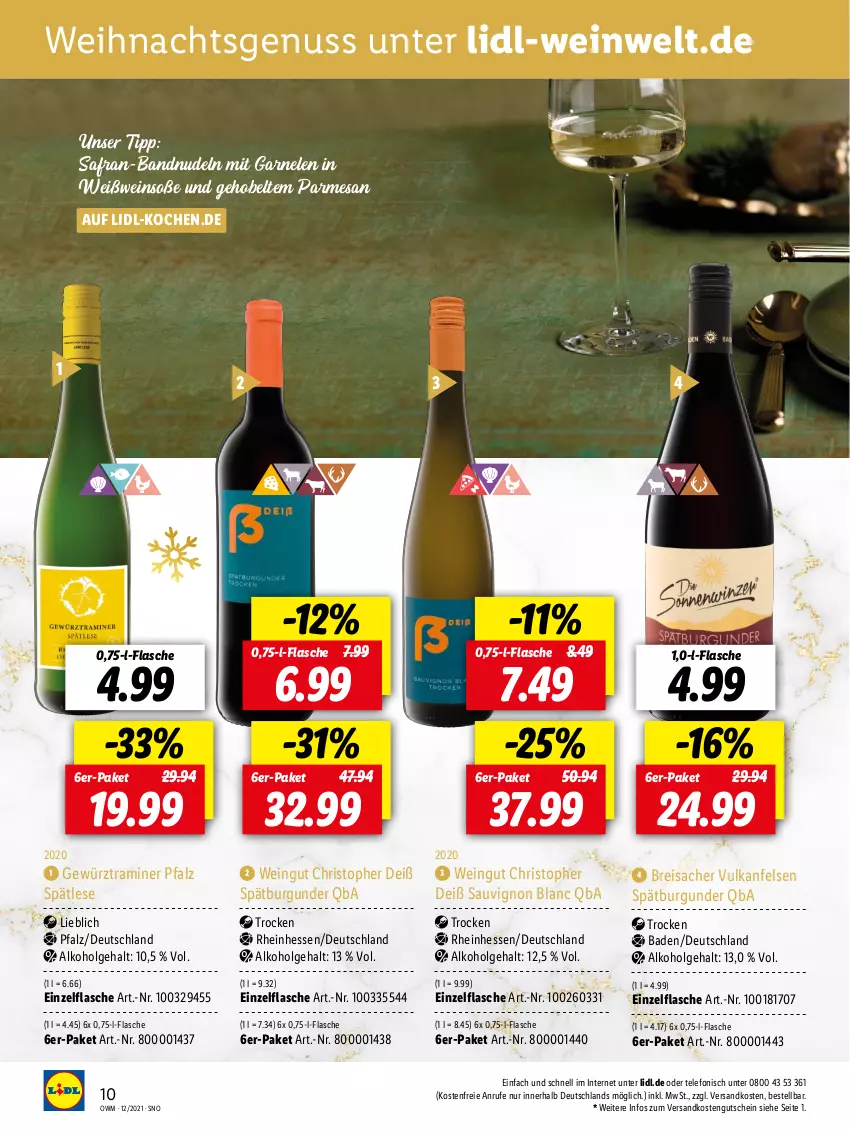 Aktueller Prospekt Lidl - Beste Weine für jeden Anlass - von 29.11 bis 31.12.2021 - strona 10