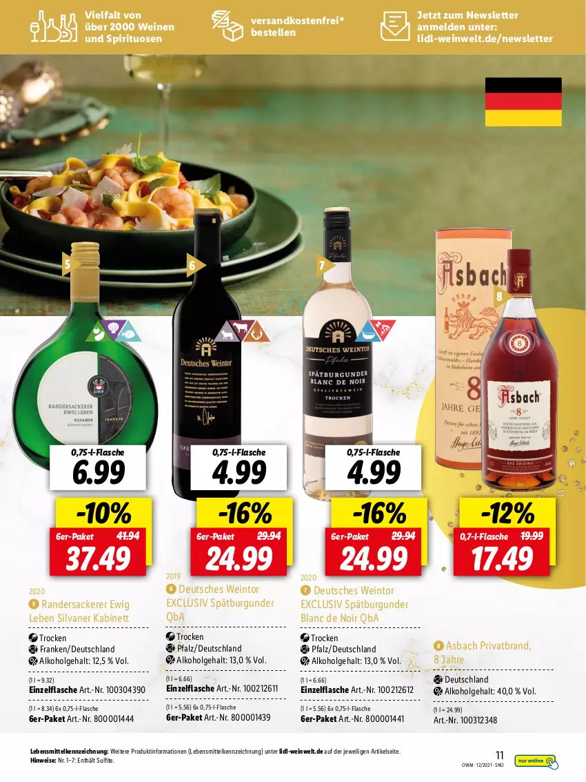 Aktueller Prospekt Lidl - Beste Weine für jeden Anlass - von 29.11 bis 31.12.2021 - strona 11