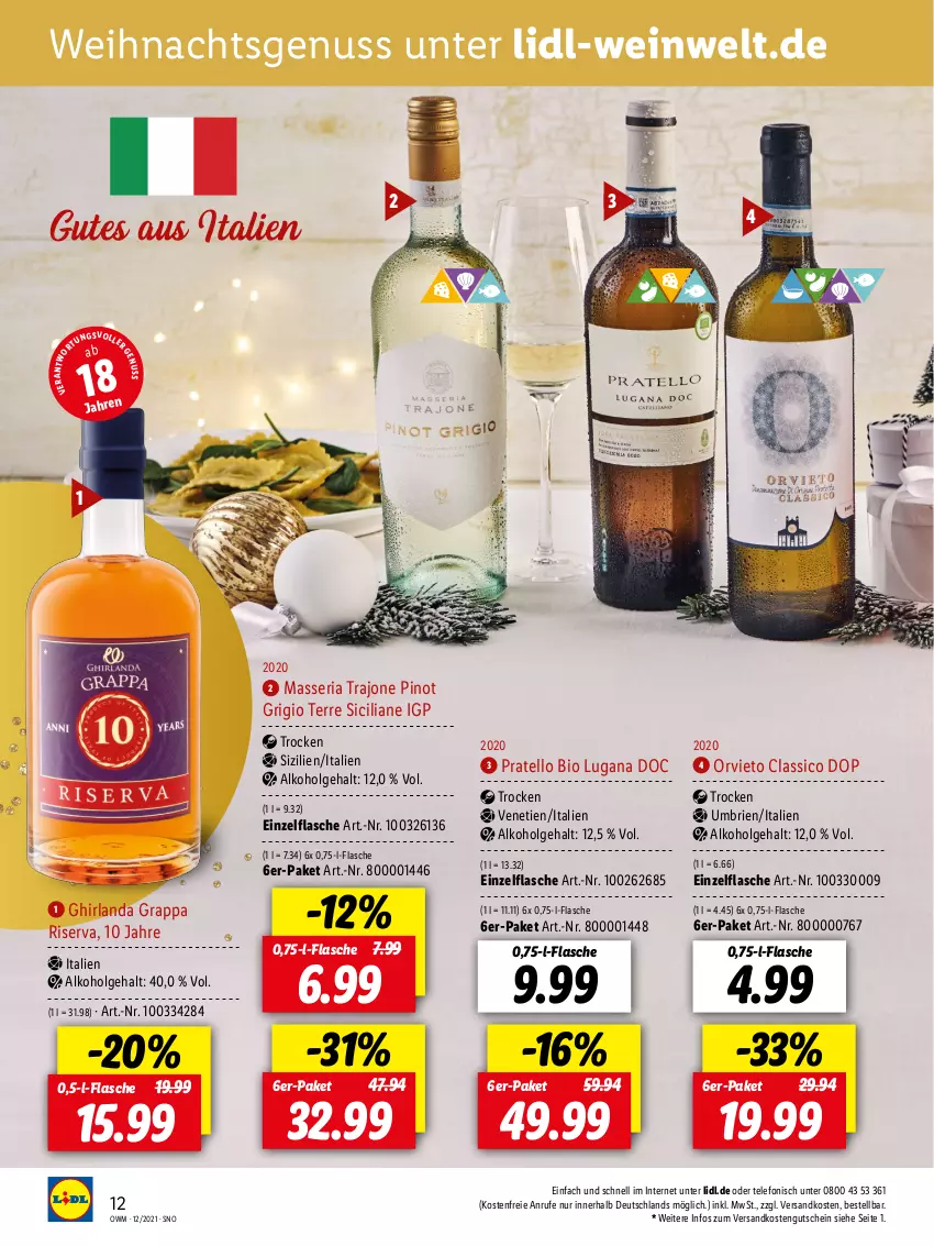 Aktueller Prospekt Lidl - Beste Weine für jeden Anlass - von 29.11 bis 31.12.2021 - strona 12