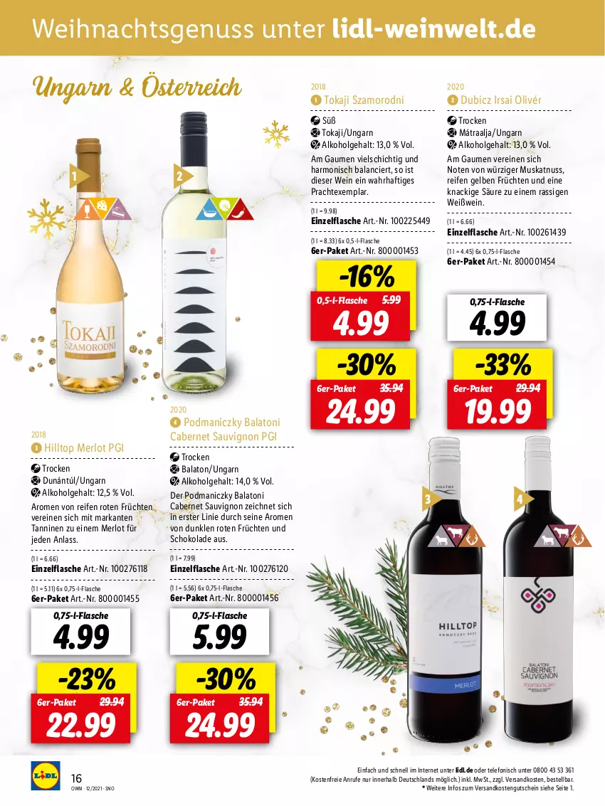 Aktueller Prospekt Lidl - Beste Weine für jeden Anlass - von 29.11 bis 31.12.2021 - strona 16