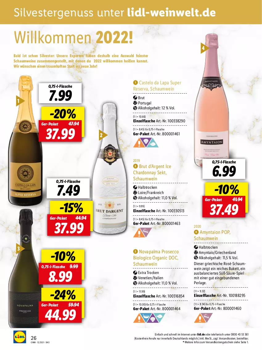 Aktueller Prospekt Lidl - Beste Weine für jeden Anlass - von 29.11 bis 31.12.2021 - strona 26