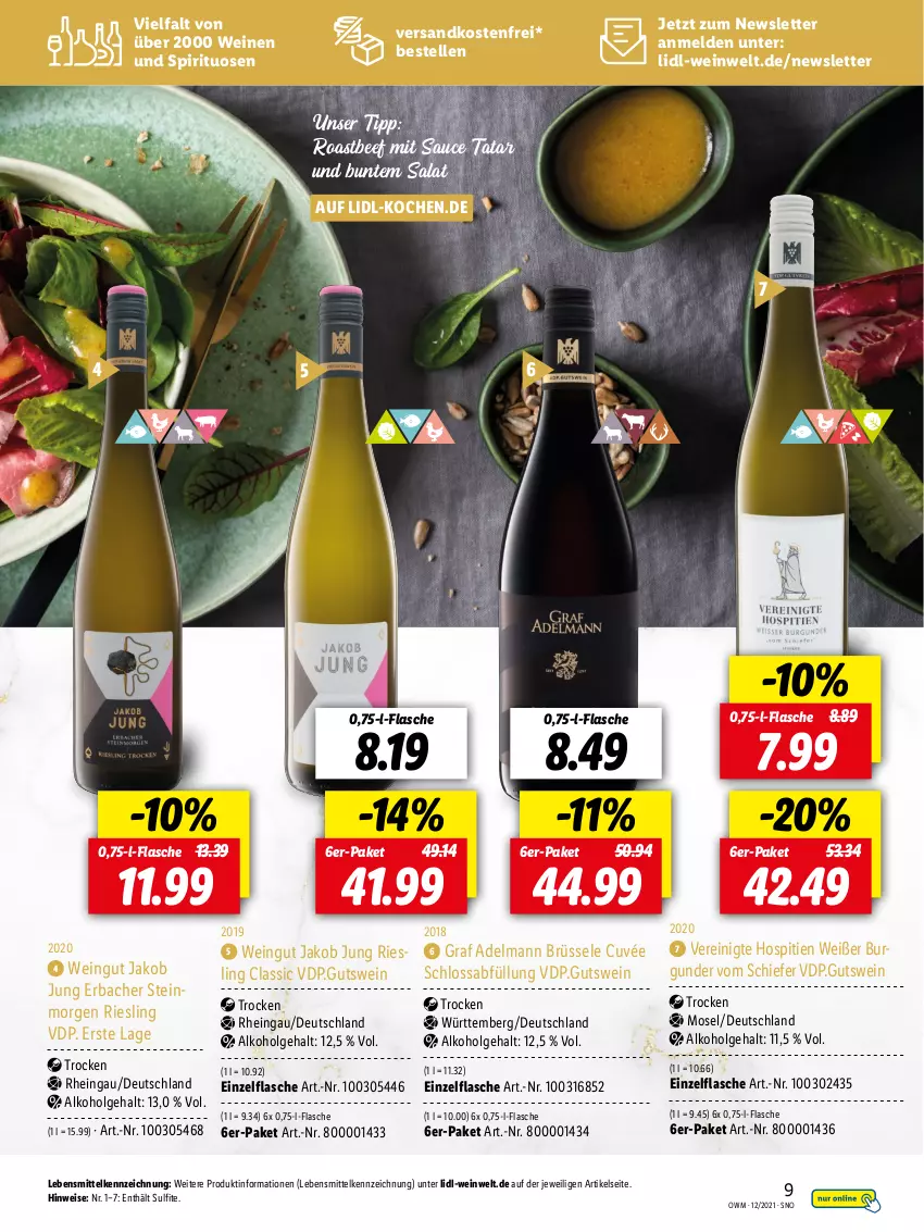 Aktueller Prospekt Lidl - Beste Weine für jeden Anlass - von 29.11 bis 31.12.2021 - strona 9