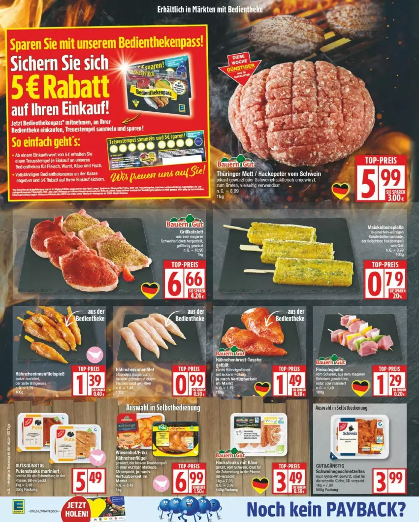 Aktueller Prospekt Edeka - Prospekte - von 05.05 bis 10.05.2025 - strona 8 - produkty: auer, Bau, Bauer, eis, elle, fleisch, geschnetzeltes, gewürz, hackfleisch, hähnchenbrust, küche, Mett, pfanne, ring, schwein, schweine, Schweinehackfleisch, Tasche, tee, Ti, wein, weine, Zelt