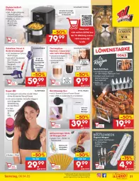 Gazetka promocyjna Netto Marken-Discount - Filial-Angebote - Gazetka - ważna od 08.04 do 08.04.2023 - strona 31 - produkty: ACC, akku, angebot, auer, backofen, besteck, bestecke, beutel, bodenstaubsauger, Brei, Cap, cappuccino, chia, cin, deka, edelstahl, eis, elle, espresso, fritteuse, Gläser, grill, Heißluftfritteuse, kraft, ladekabel, latte, latte macchiato, LG, mac, macchiato, Ofen, orange, orangen, pfanne, pfannen, reiniger, reis, Seife, spülmaschinen, staubsauger, Thermogläser, Ti, topf, usb, ZTE