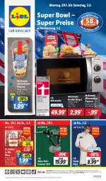 Gazetka promocyjna Lidl - Aktionsprospekt - Gazetka - ważna od 03.02 do 03.02.2024 - strona 1 - produkty: akku, Akku-Bohrhammer, angebot, angebote, Bad, bio, Bohrhammer, burger, coupon, Dr. Oetker, eis, elle, kleid, mcennedy, mikrowelle, popcorn, reis, schoko, Sweatkleid, Ti, ZTE