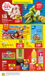 Gazetka promocyjna Lidl - Aktionsprospekt - Gazetka - ważna od 03.02 do 03.02.2024 - strona 44 - produkty: angebot, backfisch, Birnen, coupon, dallmayr, drucker, eis, elle, Engel, ferdi fuchs, fisch, fleisch, Frische Hähnchen, frucht, fruchtfleisch, hähnchenflügel, iglo, kerze, kölln, mit frucht, müsli, orange, orangen, orangensaft, papier, preisvorteil, reis, saft, teller, Ti, vita, würstchen, ZTE