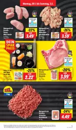 Gazetka promocyjna Lidl - Aktionsprospekt - Gazetka - ważna od 03.02 do 03.02.2024 - strona 5 - produkty: aktionspreis, angebot, coupon, eis, fleisch, geschnetzeltes, hackfleisch, Hähnchengeschnetzeltes, kotelett, preisvorteil, pute, reis, schwein, schweine, Schweinehackfleisch, schweinekotelett, steak, steaks, Sushi, Ti, wein, weine, Zelt, ZTE