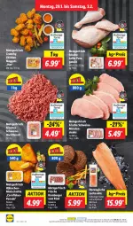 Gazetka promocyjna Lidl - Aktionsprospekt - Gazetka - ważna od 03.02 do 03.02.2024 - strona 6 - produkty: burger, chicken nuggets, dip, eis, flakes, fleisch, gewürz, hackfleisch, hamburger, lachs, minutensteaks, ndk, nuggets, preisvorteil, pute, reis, rind, rwe, Schal, Schale, schwein, schweine, Schweinehackfleisch, steak, steaks, Ti, wein, weine