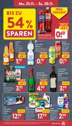 Gazetka promocyjna Aldi Nord - Von Montag - Gazetka - ważna od 30.11 do 30.11.2024 - strona 11 - produkty: alkohol, Alwa, ariel, beutel, brause, eis, elle, fassbrause, felix, flasche, gelee, gerolsteine, gerolsteiner, gin, lenor, mineralwasser, natürliches mineralwasser, pepsi, pils, Pods, reis, riesling, rotkäppchen, rotwein, saft, sekt, steiner, teller, Ti, valensina, veltins, waschmittel, wasser, weichspüler, wein, ZTE, zucker