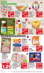 Gazetka promocyjna Kaufland - Gazetka - ważna od 14.12 do 14.12.2022 - strona 24 - produkty: ananas, angebot, apfel, Becher, Berger, bier, bio, bockwurst, braten, buch, couscous, Couscoussalat, dessert, dornfelder, eis, fleisch, fleischkäse, frucht, früchte, fruchtsaft, Geflügel, gin, grütze, hähnchenbrust, Holz, hummus, ingwer, Innocent, joghur, joghurt, karotten, Käse, Knuspermüsli, krone, lachs, lachsschinken, lyoner, müsli, paprika, radeberger, reis, ring, saft, salami, salat, Schal, Schale, schinken, schnitten, shake, smoothie, snack, Spezi, Ti, vita, Wild, wiltmann, wurst, wurst in selbstbedienung, Yo, ZTE