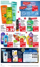 Gazetka promocyjna Kaufland - Gazetka - ważna od 14.12 do 14.12.2022 - strona 34 - produkty: aktionspreis, angebot, beutel, bio, Brei, bübchen, colgate, coupon, creme, deo, deo spray, dusche, duschgel, eis, fertiggericht, frucht, fructis, garnier, hipp, je 50-ml-tiegel, LG, listerine, mundspülung, nivea, Pflegecreme, pflegedusche, püree, Q10, reis, roll-on, Roller, Schal, Schale, shampoo, shampoo oder spülung, spülung, Tagespflege, Ti, total care, zahncreme, ZTE, zucker