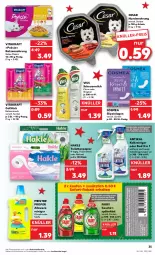 Gazetka promocyjna Kaufland - Gazetka - ważna od 14.12 do 14.12.2022 - strona 35 - produkty: allzweckreiniger, angebot, angebote, Bad, Brei, citrus, cosmea, coupon, eis, fairy, gelee, geschirr, geschirrspülmittel, gin, hakle, hakle toilettenpapier, Heu, hundenahrung, Kalkreiniger, katzennahrung, katzensnack, kraft, Meister, meister proper, milch, natur, papier, reiniger, rel, Schal, Schale, scheuermilch, slip, slipeinlagen, snack, spülmittel, Ti, toilettenpapier, vita, vitakraft, weck