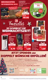 Gazetka promocyjna Kaufland - Gazetka - ważna od 14.12 do 14.12.2022 - strona 8 - produkty: angebot, auer, Bau, gin, jamón serrano, Kinder, Krebs, messer, Mini-Salami, nuss, ring, rohschinken, salami, schinken, serrano, spitzenqualität, Ti, walnuss, weihnachten, ZTE