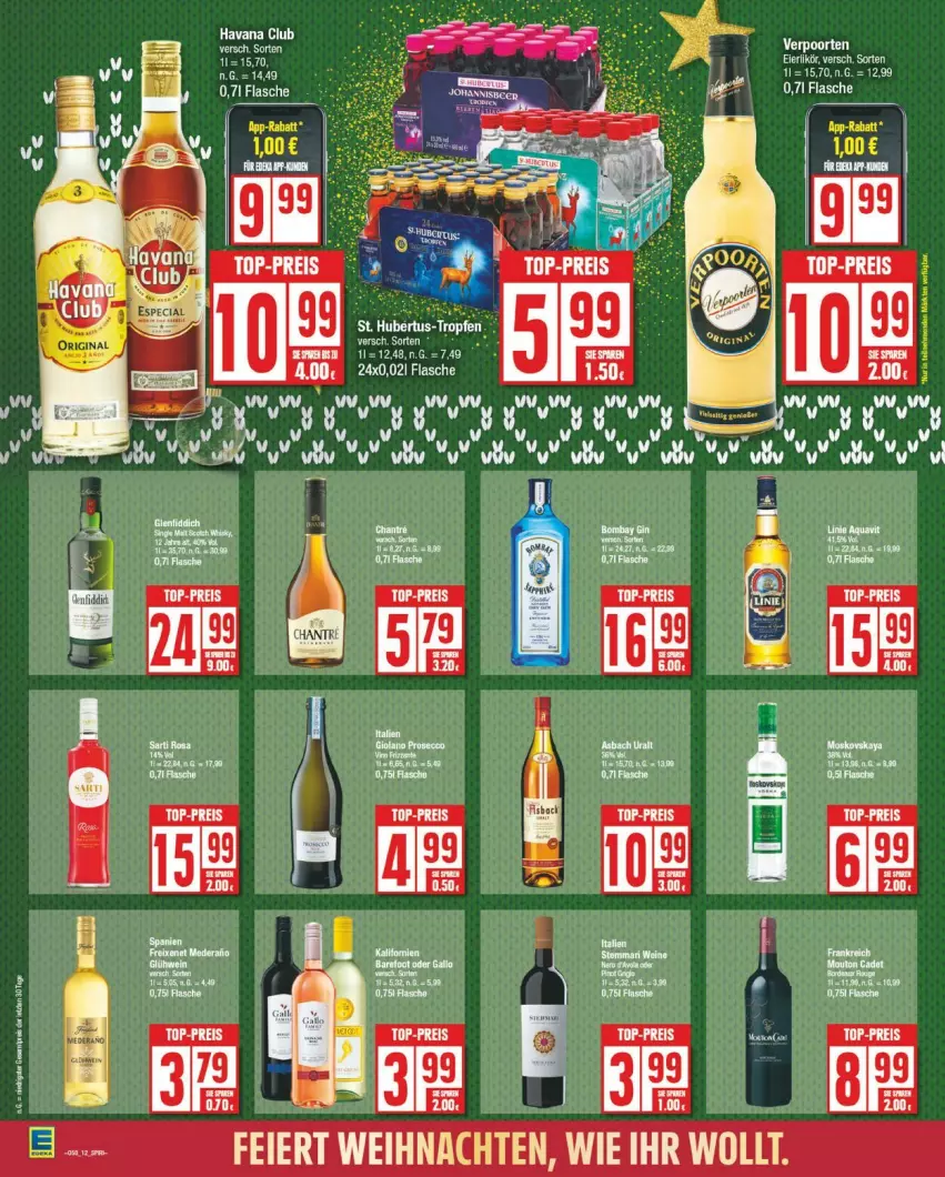 Aktueller Prospekt Edeka - Prospekte - von 09.12 bis 14.12.2024 - strona 12 - produkty: eis, flasche, gallo, Havana Club, LG, reis, tee, Ti, top-preis