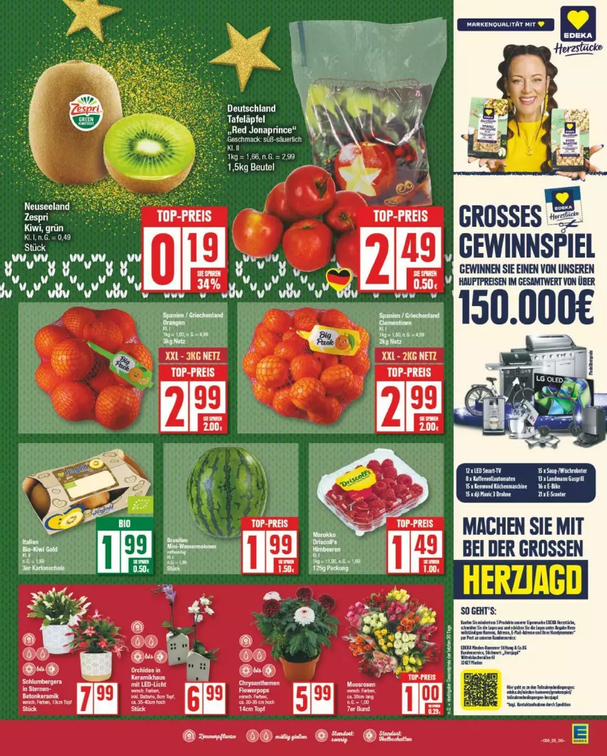 Aktueller Prospekt Edeka - Prospekte - von 09.12 bis 14.12.2024 - strona 3 - produkty: driscoll's, E-Bike, eis, Elan, gasgrill, gewinnspiel, grill, küche, Küchen, küchenmaschine, reis, top-preis