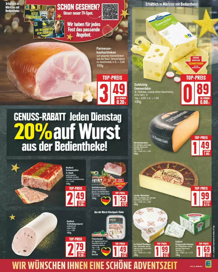 Aktueller Prospekt Edeka - Prospekte - von 09.12 bis 14.12.2024 - strona 5 - produkty: Becher, eis, ente, galbani, goldsteig, LG, nuss, reis, Ti, tisch, top-preis