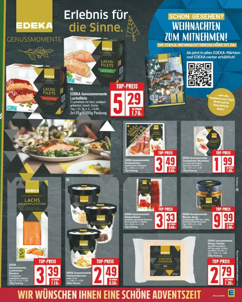 Aktueller Prospekt Edeka - Prospekte - von 09.12 bis 14.12.2024 - strona 9 - produkty: deka, ente, erde, filet, filets, lachs, lachsfilet, lachsfilets, nuss, Ti, tisch