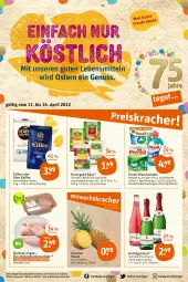 Gazetka promocyjna Tegut - Angebote der Woche - Gazetka - ważna od 16.04 do 16.04.2022 - strona 3 - produkty: alkohol, ananas, angebot, angebote, bio, brustfilet, dekoration, ecco, eis, filet, flasche, frucht, fruchtsecco, getränk, getränke, hähnchenbrust, hähnchenbrustfilet, kaffee, Käse, kerrygold, lebensmittel, megaperls, nuss, persil, persil waschmittel, pril, reis, rotkäppchen, sekt, Ti, waschmittel, würfel