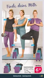 Gazetka promocyjna Netto - Woche 38 - Gazetka - ważna od 24.09 do 24.09.2022 - strona 13 - produkty: Cap, caprihose, gin, hose, Jogginghose, kleid, Kleidung, Ria, shirt, T-Shirt, Ti