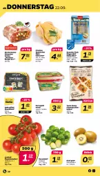 Gazetka promocyjna Netto - Woche 38 - Gazetka - ważna od 24.09 do 24.09.2022 - strona 20 - produkty: braten, brot, burger, cocktail, Eiweißbrot, Elan, filet, fisch, flammkuchen, kerrygold, kerrygold extra, kiwi, Kiwi Gold, kuchen, lamm, mais, matjes, Matjesfilet, rispentomaten, rosen, Rosenkohl, Rostocker, schwein, schweine, tante fanny, Ti, tomate, tomaten, wein, weine