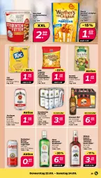 Gazetka promocyjna Netto - Woche 38 - Gazetka - ważna od 24.09 do 24.09.2022 - strona 25 - produkty: beere, bismarck, brot, budweiser, chips, cola, cracker, eis, ente, geback, gin, jim beam, johannisbeere, korn, krombache, krombacher, krombacher pils, likör, pils, popcorn, Pretzel, storck, studentenfutter, Ti, tuc, winkelhausen