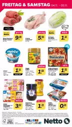 Gazetka promocyjna Netto - Woche 44 - Gazetka - ważna od 05.11 do 05.11.2022 - strona 24 - produkty: alle artikel ohne dekoration, angebot, Brühe, dekoration, eis, elle, ente, fleisch, Fleischerei, gin, joghur, joghurt, joghurt mit der ecke, Kinder, kinder schokolade, konfitüre, maggi, miree, Müller, oder yogurette, Ofen, original wagner, pizza, reis, rind, rinder, Rinderroulade, rinderrouladen, rouladen, Schere, schoko, schokolade, Schwartau, steinofen, Ti, wagner, Yo, yogurette