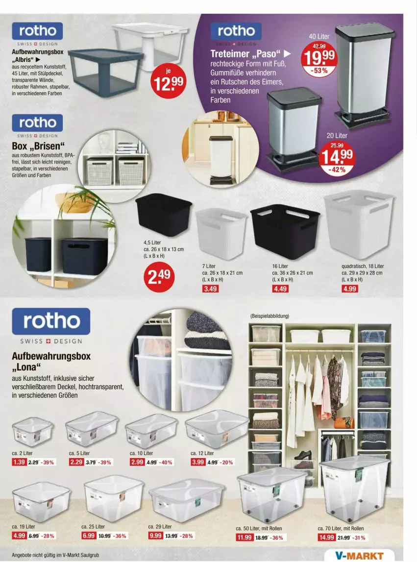 Aktueller Prospekt Vmarkt - Prospekte - von 26.06 bis 02.07.2025 - strona 15 - produkty: angebot, angebote, aufbewahrungsbox, beispielabbildung, decke, Deckel, eimer, eis, Engel, ente, kerze, LG, quad, Ti, tisch, treteimer