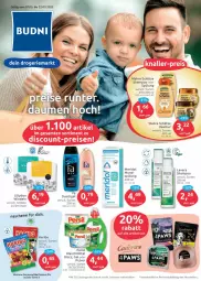 Gazetka promocyjna Budni - Prospekte - Gazetka - ważna od 12.03 do 12.03.2022 - strona 1 - produkty: duschgel, eis, elle, garnier, haribo, honig, kraft, lavera, meridol, mundspülung, natur, nuss, persil, persil waschmittel, reis, rel, Schere, shampoo, spülung, teller, Ti, Wahre Schätze, waschmittel, windeln