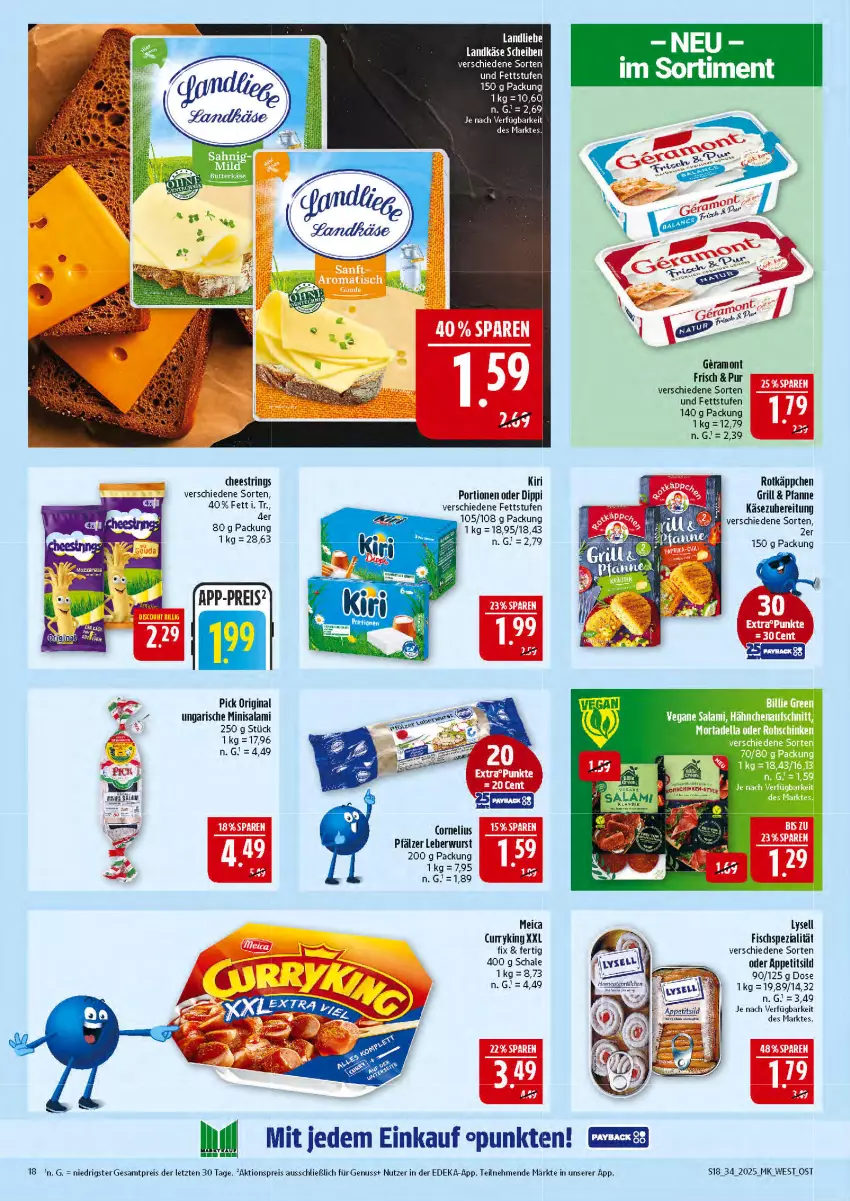Aktueller Prospekt Marktkauf - Prospekt - von 17.08 bis 23.08.2025 - strona 18 - produkty: aktionspreis, aufschnitt, deka, dell, dip, eis, fisch, gin, grill, Käse, kiri, landliebe, leberwurst, lysell, meica, mortadella, nuss, pfanne, reis, ring, rohschinken, rotkäppchen, salami, Schal, Schale, schinken, Spezi, String, Ti, tuc, wurst, ZTE
