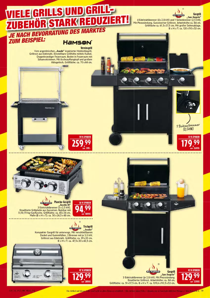 Aktueller Prospekt Marktkauf - Prospekt - von 17.08 bis 23.08.2025 - strona 39 - produkty: aust, decke, Deckel, edelstahl, eis, flasche, gasgrill, grill, grillfläche, grillplatte, grillrost, Holz, holzkohle, holzkohlegrill, Kohlegrill, latte, reis, rwe, tee, Ti, tisch, tischgrill, topf