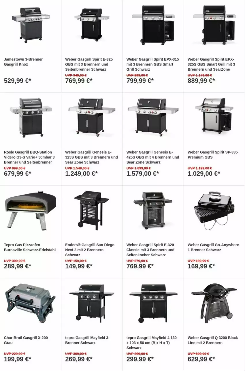 Aktueller Prospekt Obi - Prospekte - von 12.12 bis 20.12.2023 - strona 14 - produkty: char-broil, edelstahl, enders, gasgrill, grill, Kocher, lack, Ofen, pizza, Pizzaofen, rösle, tepro, Ti, weber