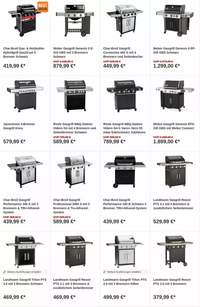 Aktueller Prospekt Obi - Prospekte - von 12.12 bis 20.12.2023 - strona 17 - produkty: char-broil, gasgrill, grill, Holz, holzkohle, Jubiläums, Kocher, nero, rösle, Ti, weber