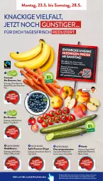 Gazetka promocyjna AldiSud - ALDI Aktuell - Gazetka - ważna od 28.05 do 28.05.2022 - strona 2 - produkty: aldi, angebot, banane, bananen, beere, beeren, beutel, bio, bio-bananen, bio-karotten, decke, eis, gurke, heidelbeere, heidelbeeren, karotten, kracher, lebensmittel, natur, Rauch, reis, rum, Schal, Schale, Tasche, Ti, tomate, tomaten, Yo, ZTE