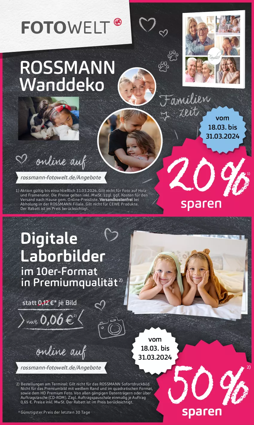 Aktueller Prospekt Rossmann - Prospekte - von 25.03 bis 28.03.2024 - strona 17 - produkty: angebot, angebote, cewe, eis, Holz, ndk, quad, reis, Schal, Schale, Tasche, Ti, tisch, versandkostenfrei, Wanddeko, ZTE