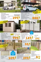 Gazetka promocyjna  - Gazetka - ważna od 13.07 do 13.07.2024 - strona 8 - produkty: Bau, Bona, Carport, Draht, eis, ente, garnitur, Garten, Gartenhaus, haselnuss, Holz, HP, latte, massivholz, Mode, nuss, reifen, reis, staketenzaun, Ti, Zelt