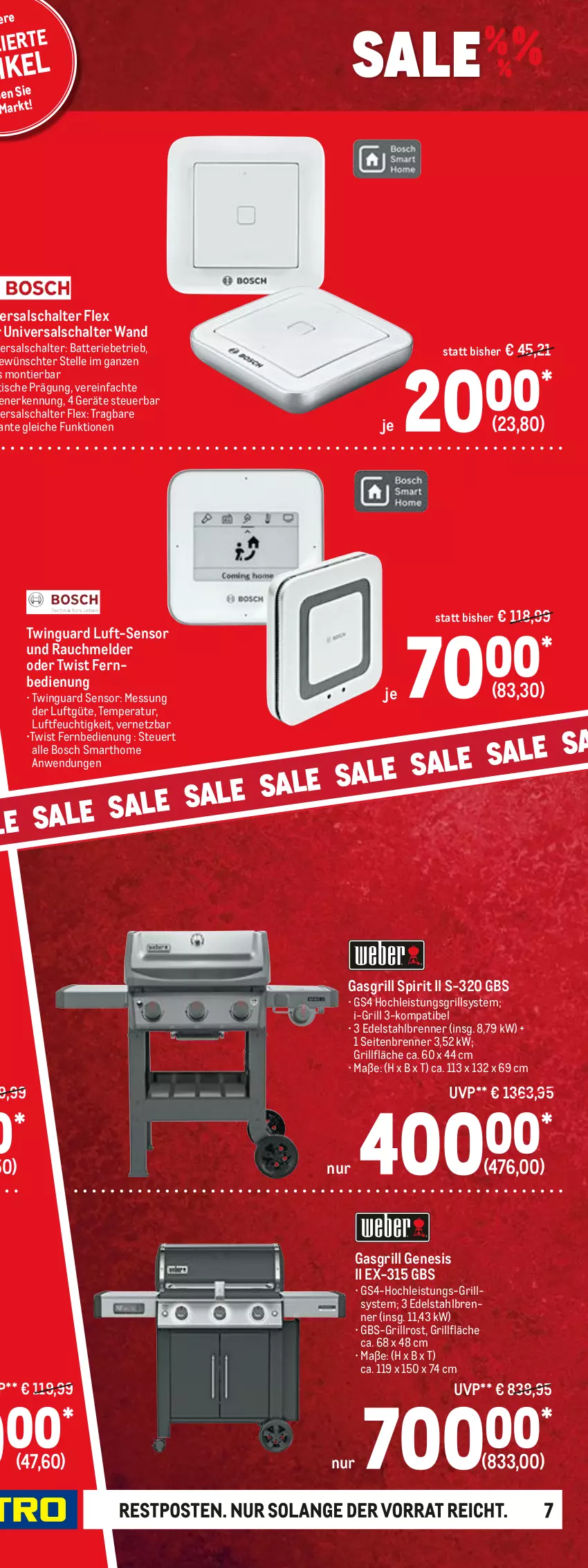 Aktueller Prospekt Metro - Sale Spezial - von 13.01 bis 26.01.2022 - strona 13 - produkty: batterie, bosch, Clin, edelstahl, eis, Elektro, elle, fernbedienung, Garten, gasgrill, grill, grillfläche, grillrost, Laubsauger, LG, Rauch, reis, Ria, sac, Schal, Ti, tisch, werkzeug