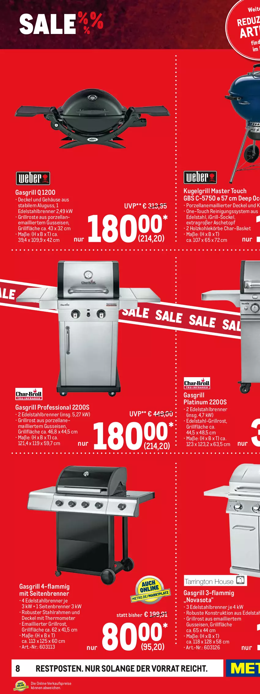 Aktueller Prospekt Metro - Sale Spezial - von 13.01 bis 26.01.2022 - strona 14 - produkty: Cava, decke, Deckel, edelstahl, eis, Elektro, elle, gasgrill, grill, grillfläche, grillrost, Holz, holzkohle, Kugel, kugelgrill, lamm, LG, mit thermometer, Reinigung, reis, teller, thermometer, Ti, timer, tisch, topf