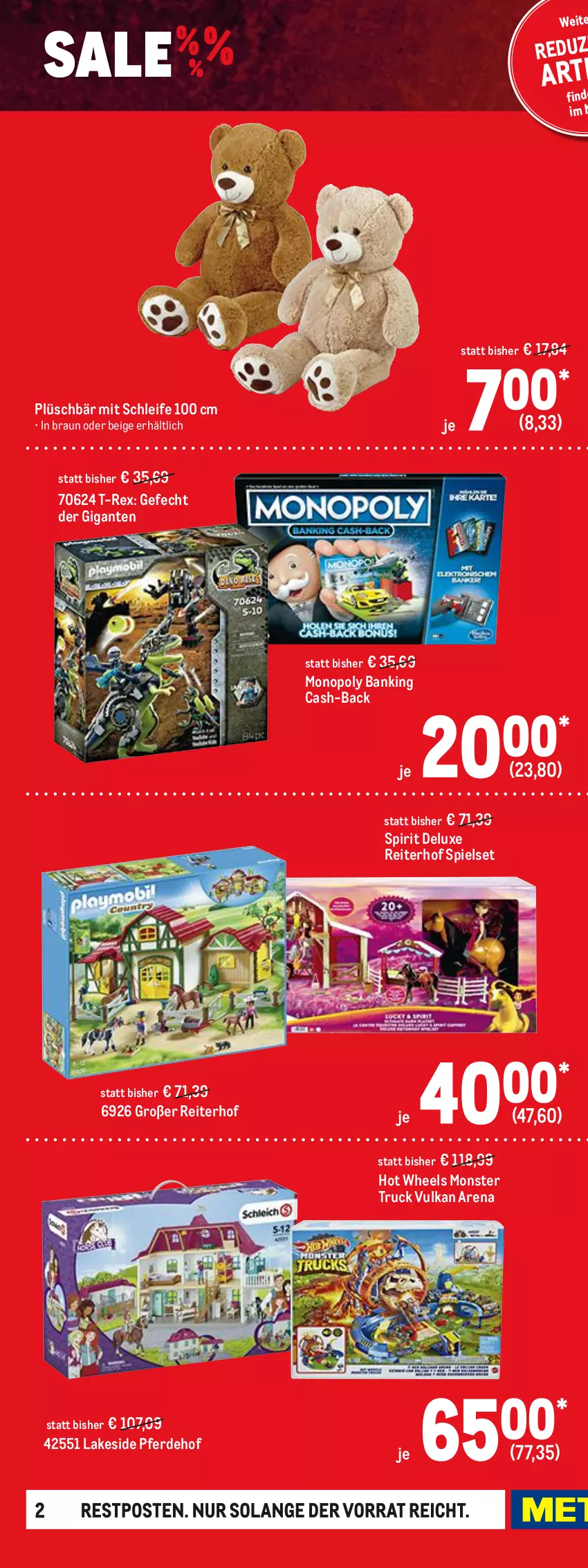 Aktueller Prospekt Metro - Sale Spezial - von 13.01 bis 26.01.2022 - strona 2 - produkty: Adidas, Bank, braun, erde, Hot Wheels, monster, Monster Truck, mustang, Plüsch, Puzzle, sneaker, Ti