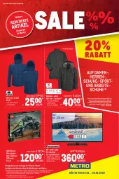 Gazetka promocyjna Metro - Sale Spezial - Gazetka - ważna od 26.01 do 26.01.2022 - strona 1 - produkty: auto, dell, eis, elle, erde, fernseher, heimtextilien, Jacke, kleid, Kleidung, LG, Metro, Mode, reis, schuhe, Sport, teller, Ti, tisch, uhd