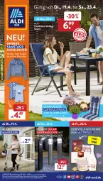 Gazetka promocyjna AldiSud - ALDI Aktuell - Gazetka - ważna od 23.04 do 23.04.2022 - strona 1 - produkty: aldi, angebot, auto, eis, ente, Garten, leine, Leuchte, LG, Mode, reis, resa, Ti