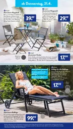 Gazetka promocyjna AldiSud - ALDI Aktuell - Gazetka - ważna od 23.04 do 23.04.2022 - strona 19 - produkty: alle artikel ohne dekoration, Bau, baumwolle, dekoration, eis, elle, ente, gin, hocker, HP, klappstuhl, klapptisch, latte, Liege, stuhl, Ti, tisch, tischplatte, wolle, ZTE