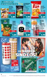 Gazetka promocyjna Kaufland - Gazetka - ważna od 15.02 do 15.02.2023 - strona 12 - produkty: angebot, Berger, Cap, captain morgan, chips, drink, Effect, energy drink, erdnuss, flippies, getränk, gin, gordon, gordon's, Käse, kirsch, kleiner feigling, kräuter, leine, likör, mais, Mixgetränk, nuss, paprika, rum, snack, snacks, sour cream, Ti, underberg, wodka, ZTE