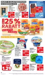 Gazetka promocyjna Kaufland - Gazetka - ważna od 15.02 do 15.02.2023 - strona 24 - produkty: angebot, aufstrich, Bau, Becher, bratwurst, brot, brotaufstrich, chorizo, di bufala, doppelrahmstufe, galbani, gin, gutfried, Käse, kräuter, kräutern, latte, milch, mozzarella, natur, obazda, paprika, pfeffer, rel, rostbratwurst, salami, schafskäse, spitzenqualität, Ti, weichkäse, wiltmann, wurst, wurst in selbstbedienung, ziegenkäse, ZTE