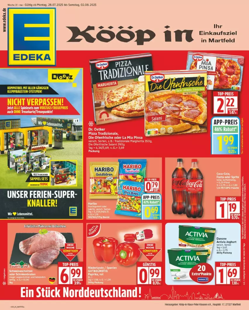 Aktueller Prospekt Edeka - Prospekte - von 28.07 bis 02.08.2025 - strona 1 - produkty: activia, activia joghurt, deka, joghur, joghurt, Ti