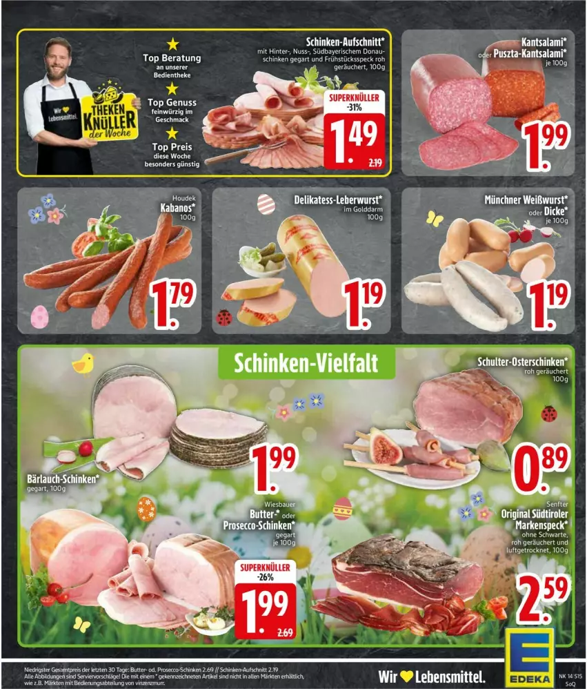Aktueller Prospekt Edeka - Prospekte - von 30.03 bis 04.04.2026 - strona 17 - produkty: butter, nuss, salami, Ti, ZTE