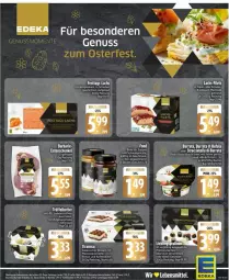 Gazetka promocyjna Edeka - Prospekte - Gazetka - ważna od 04.04 do 04.04.2026 - strona 13 - produkty: ACC, Becher, bügel, Burrata, butter, creme, deka, di bufala, eis, ente, Entenschenkel, filet, filets, henkel, kaffee, Käse, knoblauch, lachs, lebensmittel, marinade, mascarpone, nuss, pasta, pralinen, reis, sahne, sauce, schenkel, schnitten, suppe, suppen, Ti, tiramisu, Trüffel, ZTE